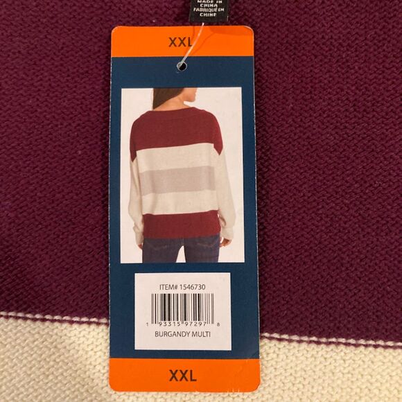 Lucky Brand Colorblock Sweater NWT women's size XXL - Picture 4 of 7